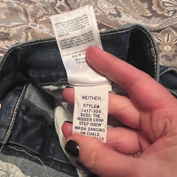 Mother Denim The Insider Crop Step Chew NWT - Picture 16 of 16